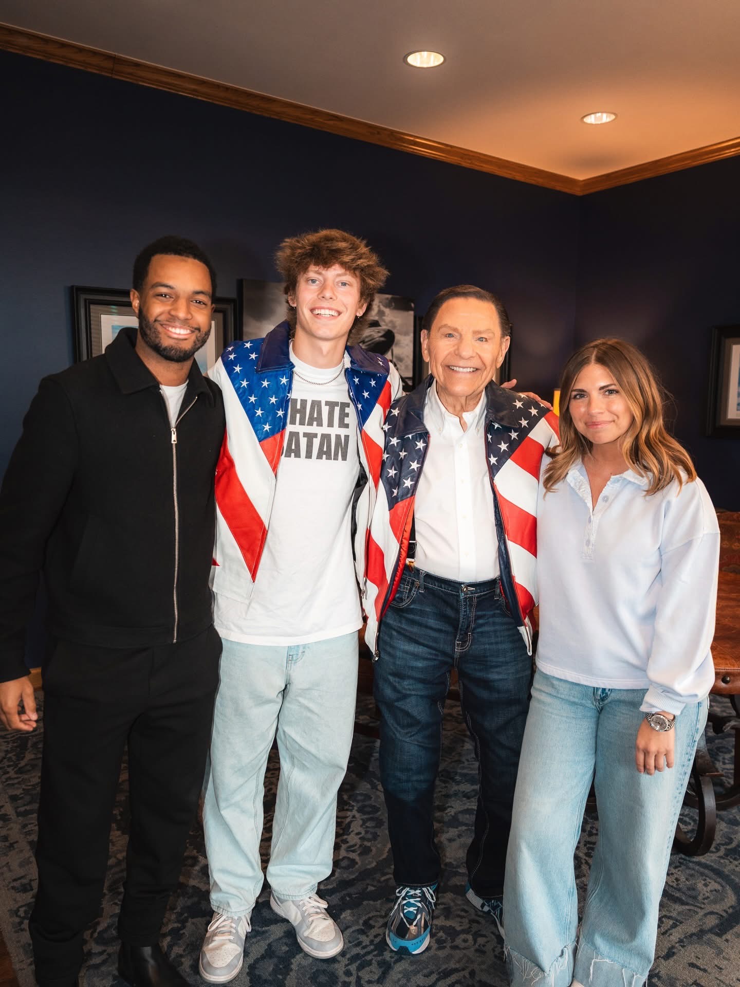 Davon with Kenneth Copeland and team